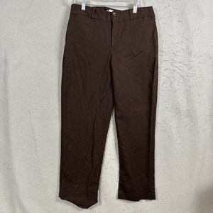 CJ banks Womens Brown Pants Stretch Elastic Waist Plus Size 14W